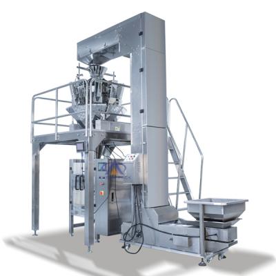 Automatic Rice Chin Peanut Packing Machine With Multi Head Weigher