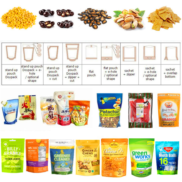 Automatic <a href=https://www.autompack.com/packing-machine/Automatic-Dried-food-nuts-weighing-and-packing-machine.html target='_blank'>dried food</a> <a href=https://www.autompack.com/packing-machine/Automatic-Dried-food-nuts-weighing-and-packing-machine.html target='_blank'>Nuts</a> weighing and packing machine