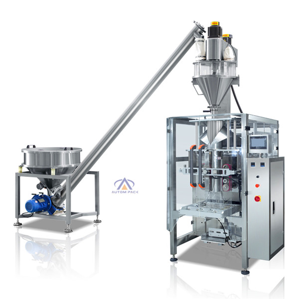 Automatic Flour <a href=https://www.autompack.com/packing-machine/ATM-420D-powder-packing-machine.html target='_blank'>Powder</a> Packing Machine