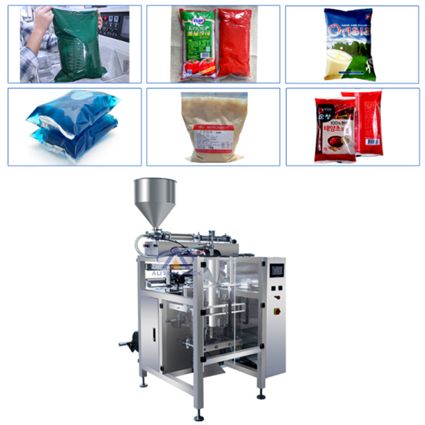 Automatic Juice Milk Jam Shampoo <a href=https://www.autompack.com/packing-machine/<a href=https://www.autompack.com/packing-machine/ATM-320L-Liquid-Packing-Machine.html target='_blank'>ATM-320L</a>-Liquid-Packing-Machine.html target='_blank'>Sachet</a> Pouch Liquid Packing Machine