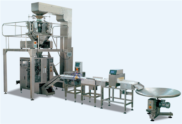 Food Grain Chips Rice Snack Nut <a href=https://www.autompack.com/packing-machine/Sachet-Automatic-Packing-Machine-Sugar-ATM-320C.html target='_blank'>Sugar</a> Automatic Packaging Machine With PLC + Touch Screen